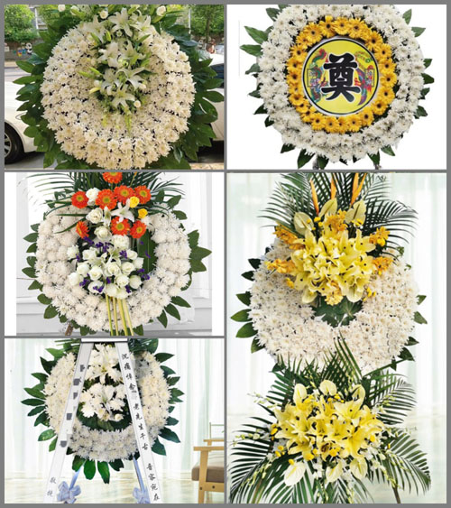 福建漳州平和县九峰镇上仓村花圈速递